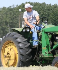 man-on-tractor